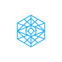 simple mandala logo design vector