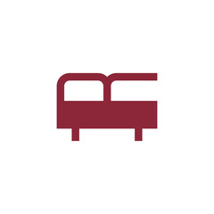 R mattress logo design