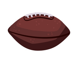 flat american football ball