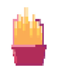 flat pixelated french fries