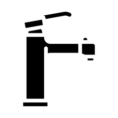 modern faucet water glyph icon vector. modern faucet water sign. isolated symbol illustration