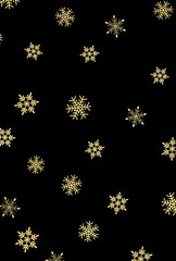 背景素材_ラメグリッター_雪の結晶