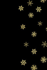 背景素材_ラメグリッター_雪の結晶