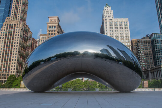 Empty Plaza at The Bean