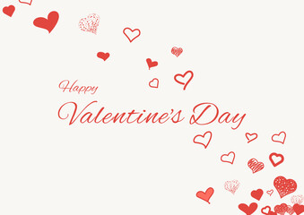 vector valentine's day flyer