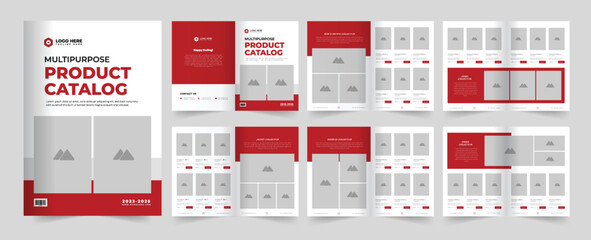 Catalog and catalogue design, a4 print ready catalog. Product catalog design for your business. Fashion product catalog theme. - obrazy, fototapety, plakaty
