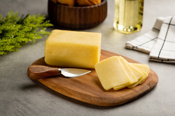 mozzarella cheese with bread
