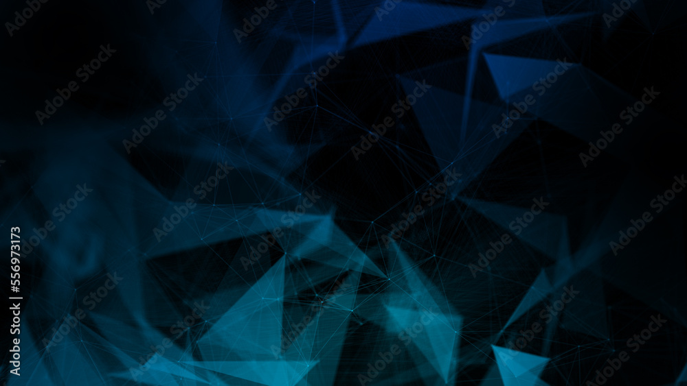 Poster abstract plexus geometry background. digital technology network connection concept. 3d rendered illu