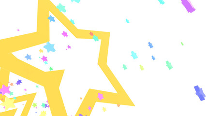 星 VJ ポップ パステルカラー トンネル 透過背景 [別Verあり]