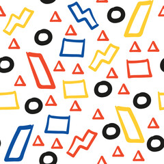 Mixing Pattern Color 2D Illustration