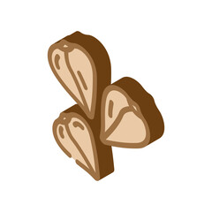 buckwheat grain healthy isometric icon vector. buckwheat grain healthy sign. isolated symbol illustration