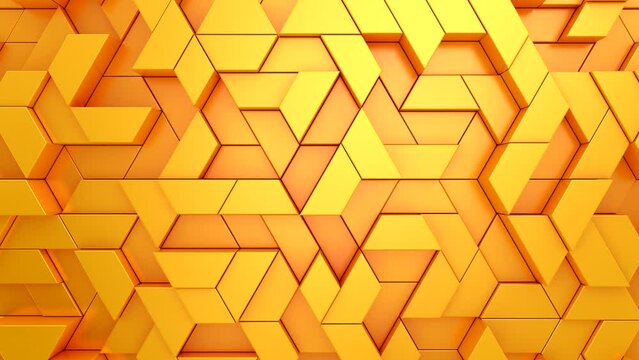 Background of Geometric Shapes. Abstract motion, loop, two color, 3d rendering, 4k resolution
