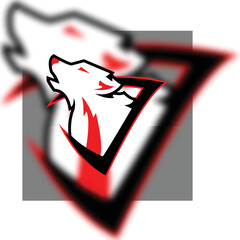 The wolf bite joypad, Mascot logo, Vector illustraion.\nThe cool logo that suitable for esport team or any logo team. © MUHAMMAD