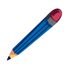 flat blue pencil