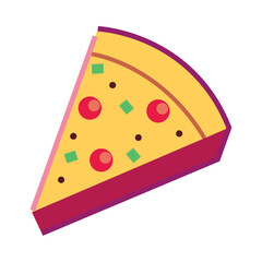 flat pizza slice