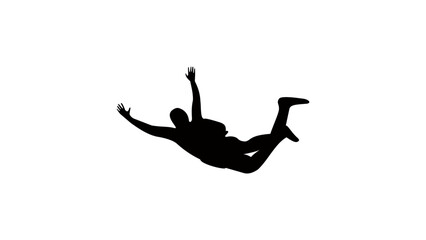 skydiver silhouette