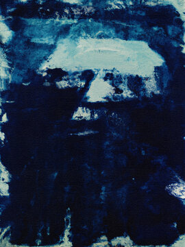 Watercolor abstract texture blue background in creative form