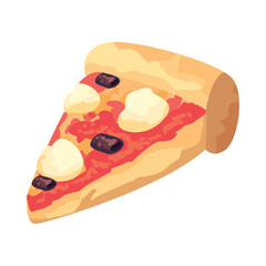 flat pizza slice