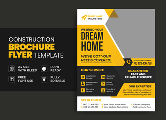 Construction Flyer Template | Construction Poster Template 