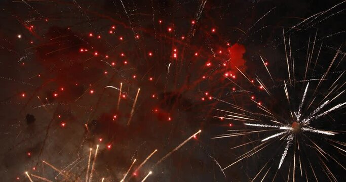 New year Gold animation particle effects New Year's Eve party