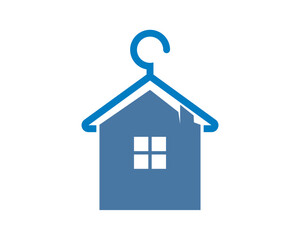 Hanger with house shape inside