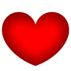 one minimalistic heart on a white background. Love on Valentine's Day