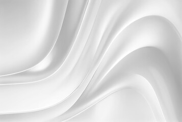 White texture background as liquid waves of silk, milk, plastic or paper with shadows, generative AI art