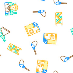 wine glass alcohol winery vector seamless pattern thin line illustration