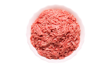 Ground beef in plate