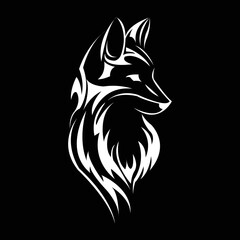 Gray wolf set. Gray wolf. A predatory beast. Wild forest animal. Vector Engraved hand drawn Vintage 