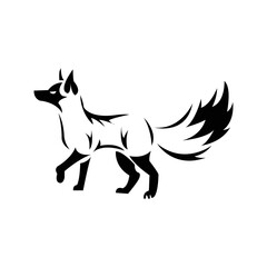 wolves logo, fox, wolf head, animal vetor and logo design wild roar dog illustration, abstract for game logo symbol head animal