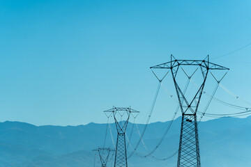 high voltage electric towers