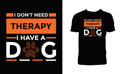 Lovely Dog Typography T Shirt Design 