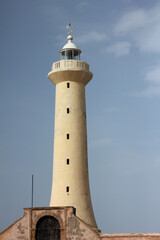 Lighthouse (Phare de Rabat) on the Atlantic Ocean in the city of Rabat, Morocco