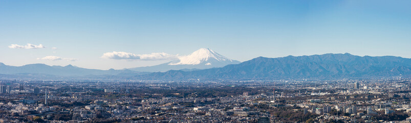 横浜から見た富士山
