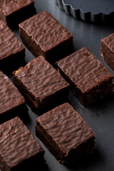 Homemade chocolate brownies, dessert themes