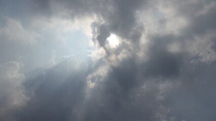 Fototapeta premium beautiful weather of monsoon Asia clouds and sky