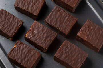 Homemade chocolate brownies, dessert themes