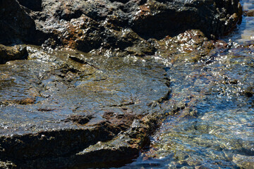 rocks and water