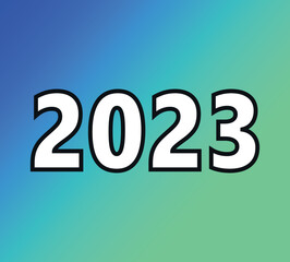 2023 new year poster. vector illustration banner for happy new year celebrations. 