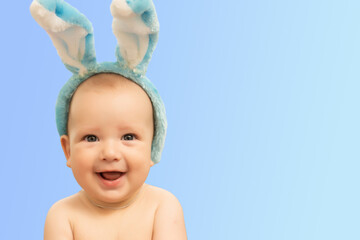 baby in easter bunny ears