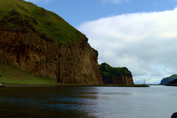 cliffs in the iceland 