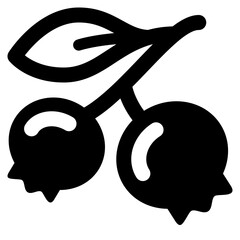 blueberry solid icon