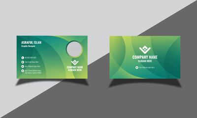 Creative business card name card horizontal simple clean template vector design
Clean professional business card template visiting card modern business card design
flat green business card.