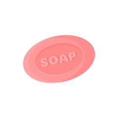 Soap bar. Vector illustration cartoon flat icon isolated on white background