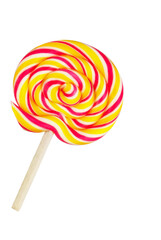 round lollipop, isolated on a transparent background