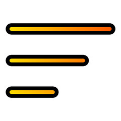 Obraz premium sort gradient icon