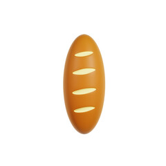 Loaf Bread 3d Illustration