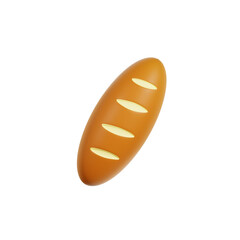 Loaf Bread 3d Illustration
