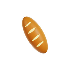 Loaf Bread 3d Illustration